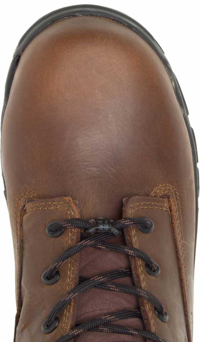 alternate view #4 of: Zapato para senderismo de 6 pulgadas unisex impermeable no metálico, resistente a las perforaciones, con puntera de composite, riesgo eléctrico, marrón, HyTest 12481