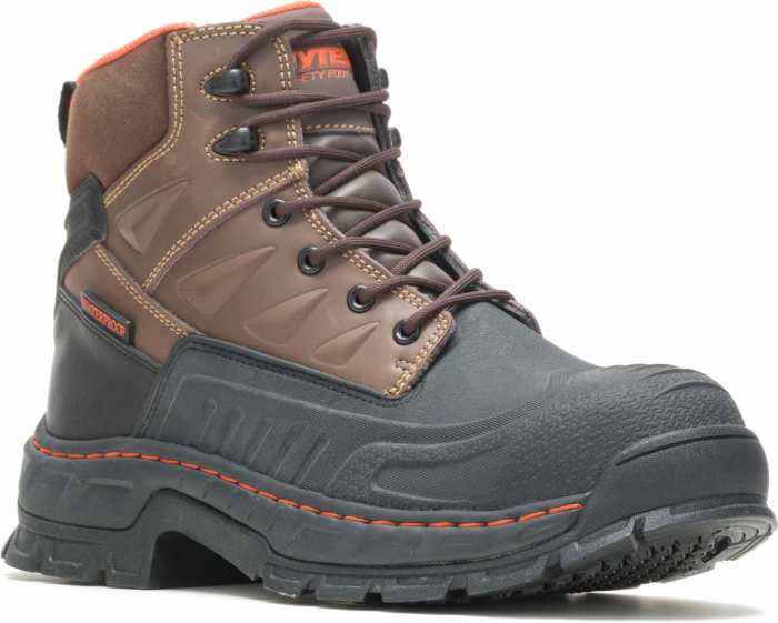 view #1 of: HYTEST 13571 Men's Brown, Comp Toe, EH, Waterproof, Insulated, 6 Inch Boot