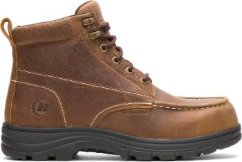 HYTEST 13651 Knox 2, Men's, Brown, Steel Toe, EH, WP, Slip Resistant, 6 Inch, Work Boot