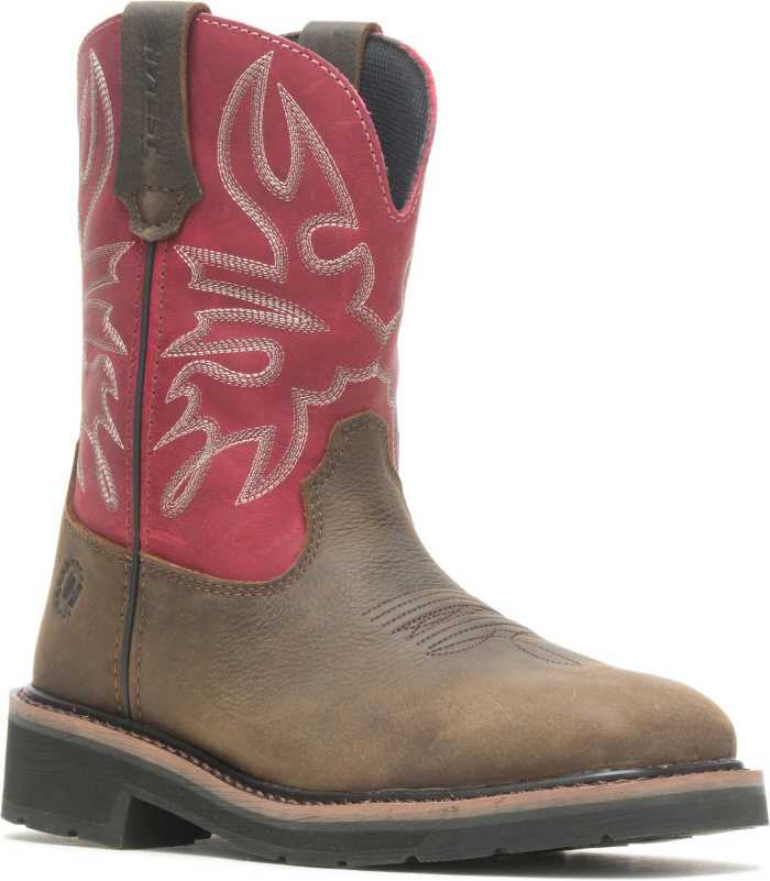 view #1 of: HYTEST 17122 Montana, Women's, Brown/Red, Steel Toe, EH, Pull On Boot