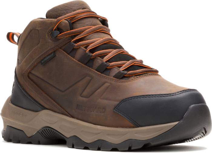 alternate view #2 of: Calzado para senderismo SR impermeable con protector metatarsal interno y puntera Nano Powerhaul marrón para hombre