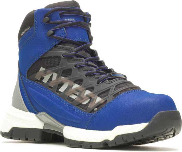 view #1 of: HyTest 23342 Footrests 2.0 Charge, Men's, Blue, Nano Toe, EH, WP, Hiker, Work Boot