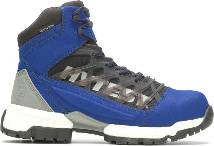 alternate view #2 of: HyTest 23342 Footrests 2.0 Charge, Men's, Blue, Nano Toe, EH, WP, Hiker, Work Boot