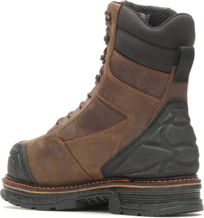alternate view #3 of: HYTEST 24041 FootRests Rival, Men's, Brown, Nano Toe, EH, Mt, WP/Insulated, 8 Inch Work Boot