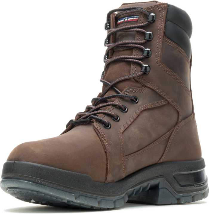 alternate view #3 of: HYTEST 44511 Admiral, Men's, Brown, Steel Toe, EH, Mt, WP, 8 Inch Boot