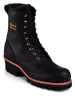 view #1 of: Chippewa CH73050 Black Steel Toe, Electrical Hazard, Insulated, Waterproof Men's 8 Inch Logger