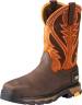 alternate view #2 of: Men's Bruin Brown/Sassy Orange Intrepid Composite Toe SR Wellington