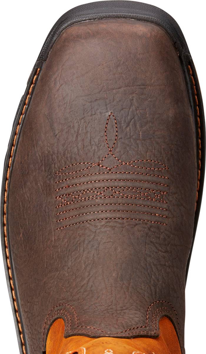 alternate view #3 of: Men's Bruin Brown/Sassy Orange Intrepid Composite Toe SR Wellington