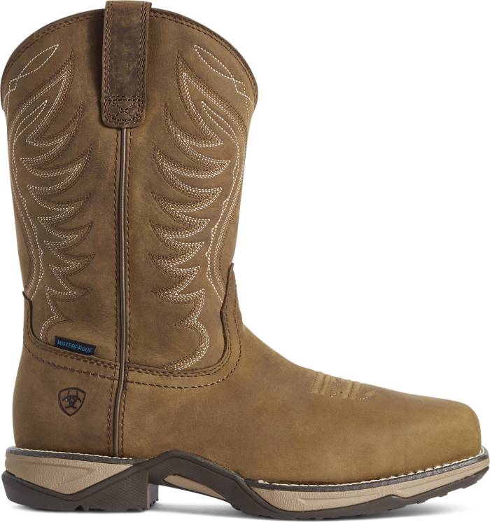view #1 of: Ariat AR10031664 Anthem, Women's, Distressed Brown, Comp Toe, EH, WP, Pull On, Work Boot