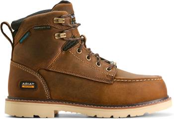Women's 6 Distressed Brown Rebar Lift Composite Toe Waterproof SRO Boot