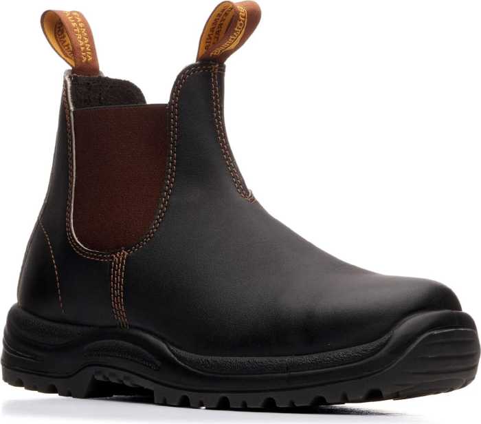 view #1 of: Blundstone BL172 Men's, Stout Brown, Steel Toe, EH, Chelsea Boot