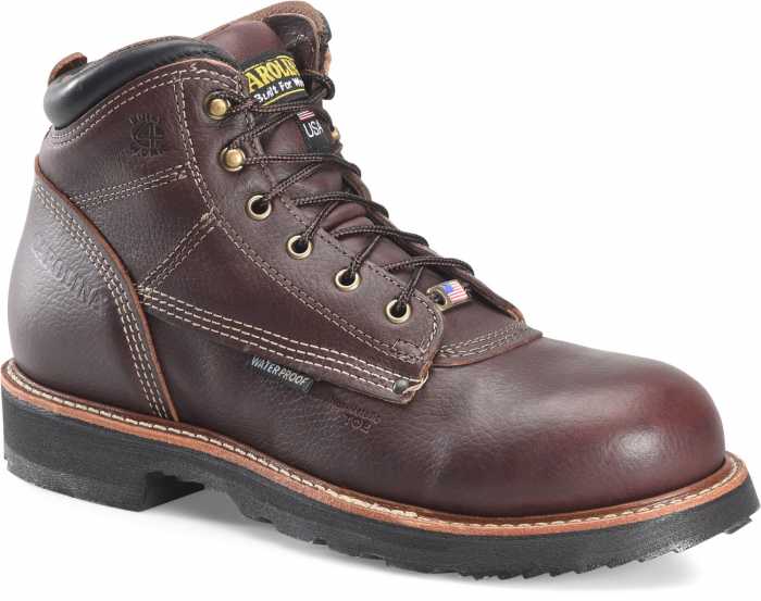 view #1 of: Carolina CA1815 Sarge Lo Men's Brown, Comp Toe, EH, WP, 6 Inch Boot, Made In USA