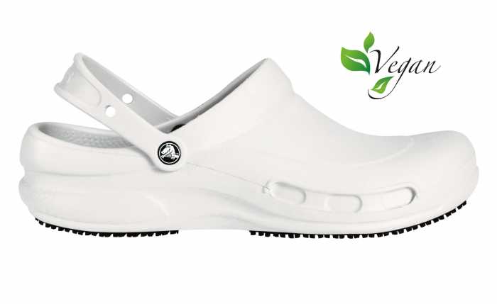 alternate view #2 of: Crocs Bistro Unisex White Slip Resistant Soft Toe Clog