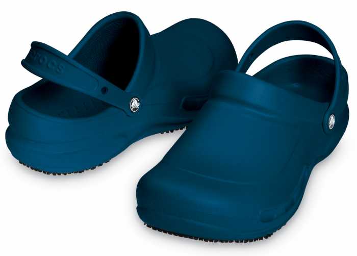 alternate view #2 of: Crocs Bistro Unisex Navy Slip Resistant Soft Toe Clog