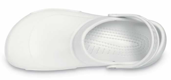 alternate view #4 of: Crocs Bistro Unisex White Slip Resistant Soft Toe Clog