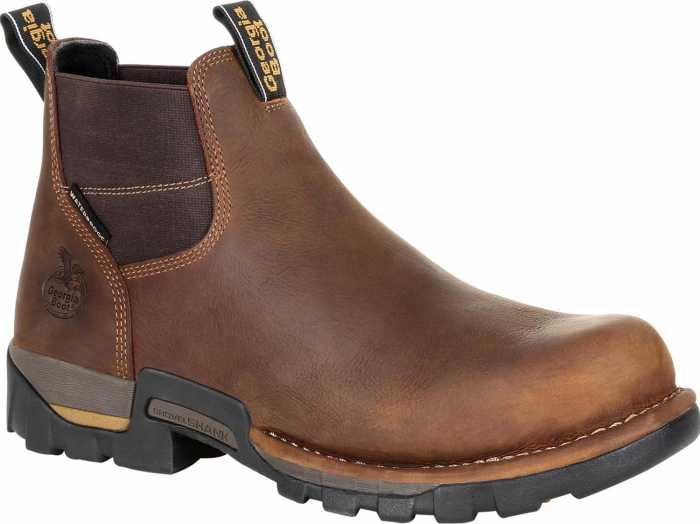 view #1 of: Georgia Boot GAGB00337 Eagle One, Men's, Brown, Steel Toe, EH, WP, Chelsea Boot