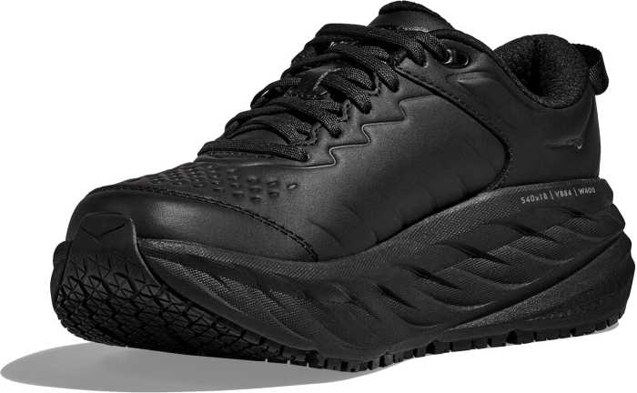 alternate view #3 of: HOKA HO1110520BBLC Bondi SR Men's, Black, Soft Toe, Slip Resistant Athletic Work Shoe