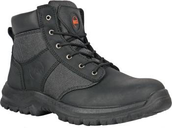 Hoss Boots HS60160 Carter, Men's, Black, Steel Toe, EH, 6 Inch, Work Boot