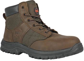 Hoss Boots HS60542 Carter, Men's, Brown, Steel Toe, EH, 6 Inch, Work Boot