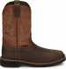 alternate view #2 of: Justin JUSE4812 Switch, Men's, Brown, Comp Toe, EH, 11 Inch Boot