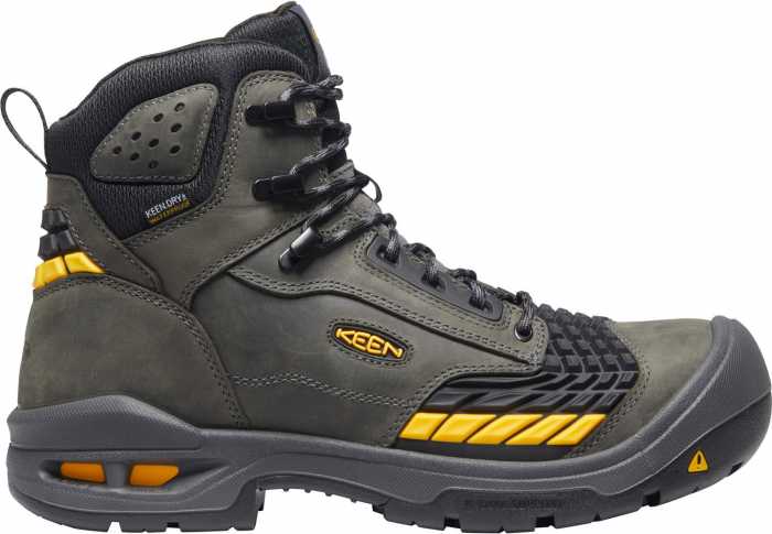 view #1 of: KEEN Utility KN1025697 Troy, Men's, Magnet/Black, Comp Toe, EH, WP, 6 Inch Boot