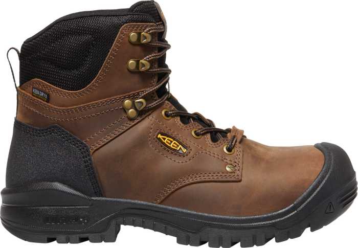 view #1 of: KEEN Utility KN1026487 Independence, Men's, Dark Earth/Black, Comp Toe, EH, WP, 6 Inch, Work Boot
