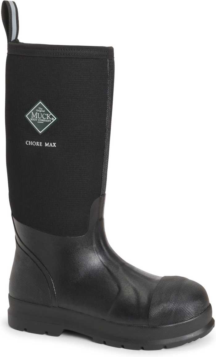 view #1 of: Muck MCMAXCMP Chore Max, Men's, Black, Comp Toe, EH, PR, WP, Pull On Boot