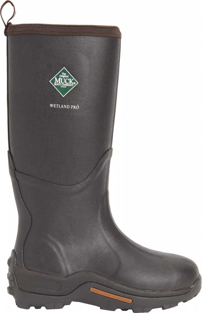 alternate view #2 of: Muck MWETP-900 Wetland Pro, Men's, Brown, Soft Toe, WP, Snake Resistant Boot