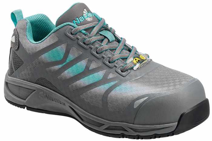 view #1 of: Nautilus N4485 Women's, Grey, Soft Toe, SD, Low Athletic
