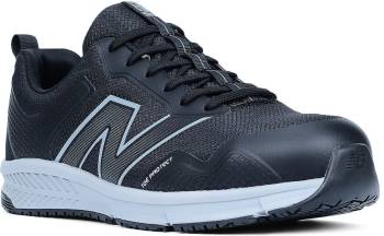 New Balance NBMIBEVOLBG Evolve, Men's, Black/Grey, Alloy Toe, EH, Slip Resistant, Low Athletic, Work Shoe