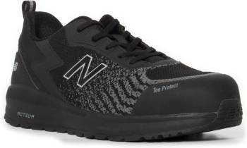 Zapato de trabajo, antideslizante, bajo, con puntera de material compuesto, EH, PR, negro, de hombre, New Balance NBMIDSPWRBL Speedware