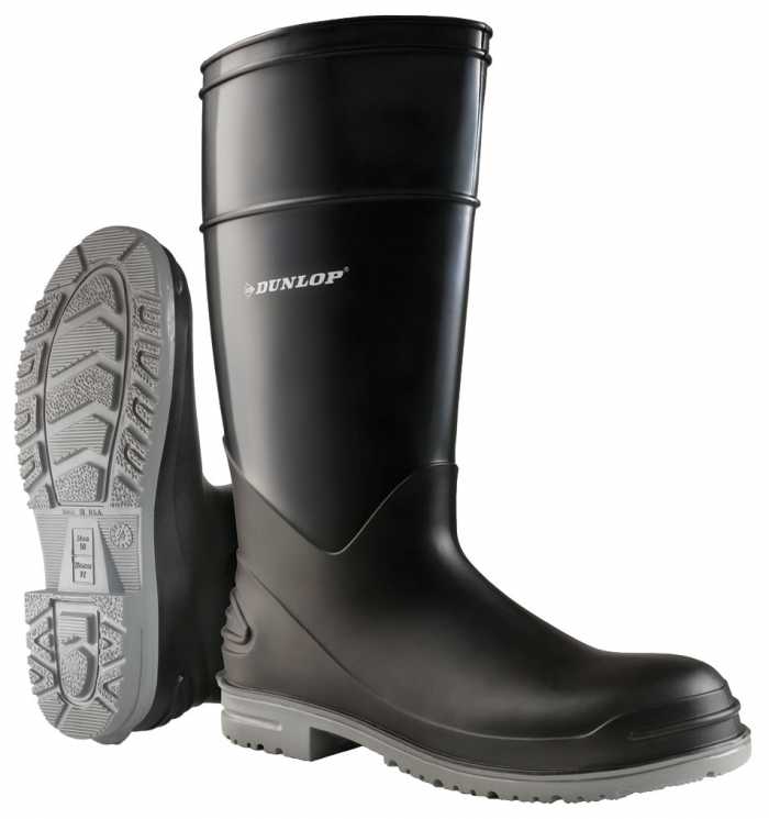 view #1 of: Dunlop ON89682 Goliath, Men's, Black, Steel Toe, EH, Polyblend, Pull On Boot