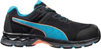 Puma PU643945 Safety Motion, Women's, Black/Blue, Comp Toe, SD, Low Athletic, Work Shoe