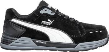Zapato de trabajo deportivo bajo, antideslizante, EH, con puntera de material compuesto, negro, para hombre, Puma PU644655 Airtwist Low