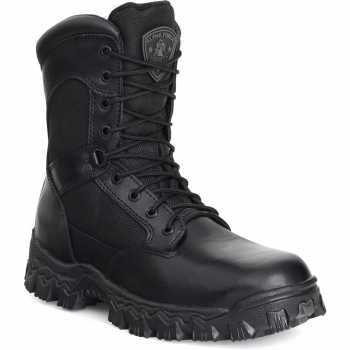 Rocky 2173 Black Waterproof, Uniform, Soft Toe, Side Zipper Boot