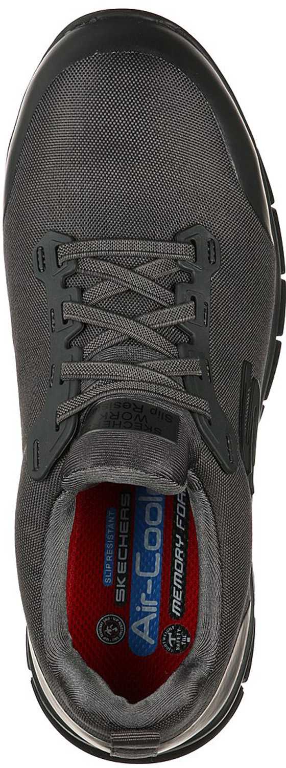 alternate view #4 of: SKECHERS Work SK108003CHAR Irmo, Women's, Charcoal, Alloy Toe, EH, Slip Resistant, Work Oxford