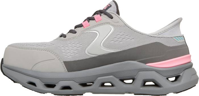 alternate view #3 of: Calzado deportivo gris/rosa SRO Glide-Step Altus con puntera Nano para mujer