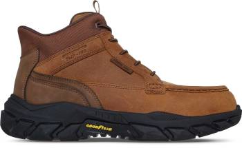 Bota sin cordones SR con puntera Nano Santoro marrón de 6 pulgadas para hombre