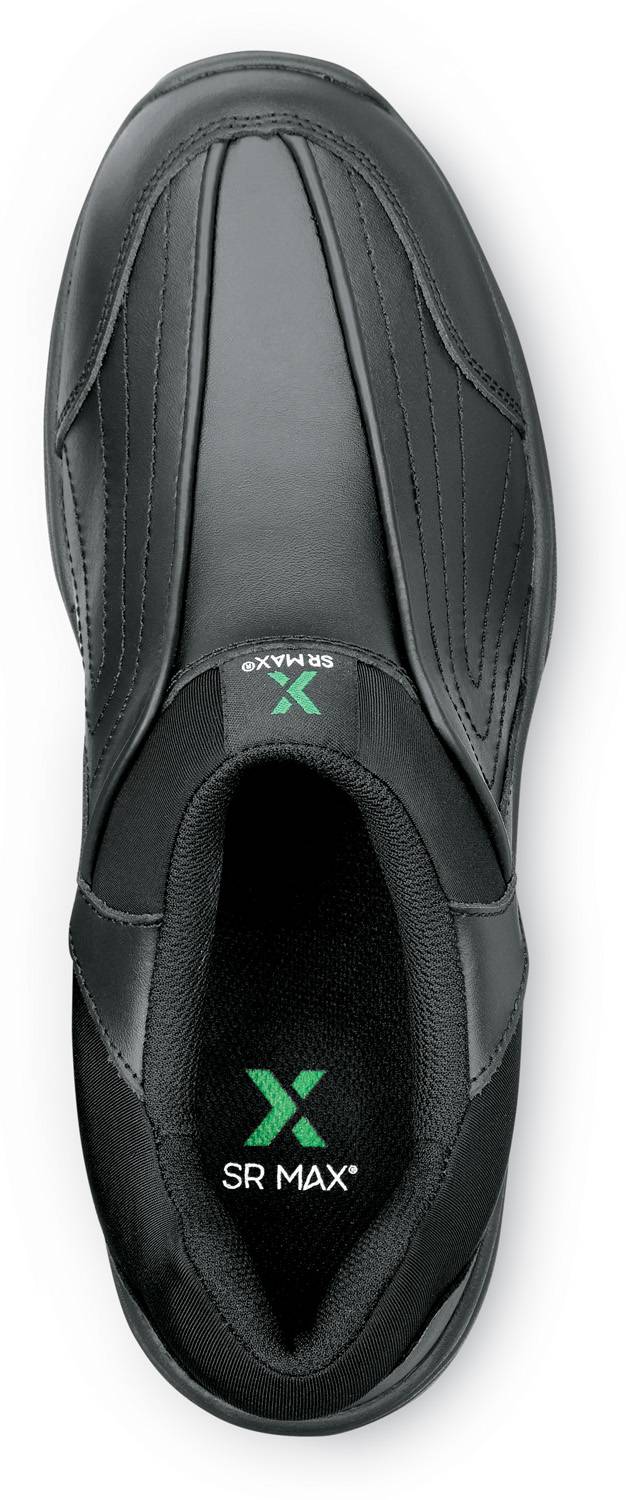 alternate view #4 of: SR Max SRM1400 Charlotte, Men's, Black, Athletic Slip On Style, MaxTRAX Slip Resistant, Soft Toe Work Shoe