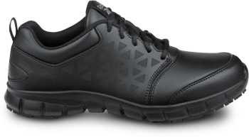 Zapato de trabajo con puntera blanda, antideslizante MaxTRAX, estilo atlético, negro, de mujer, Reebok Work SRB035 Sublite Cushion Work