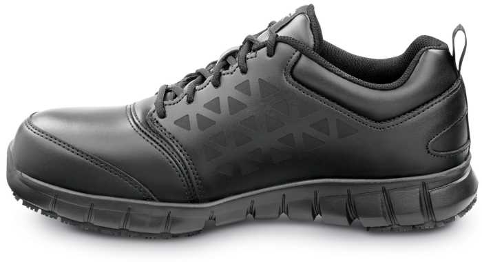 alternate view #3 of: Zapato de trabajo, antideslizante MaxTRAX, EH, con puntera de material compuesto, estilo atlético, de hombre, negro, Reebok Work SRB3206 Sublite Cushion Work