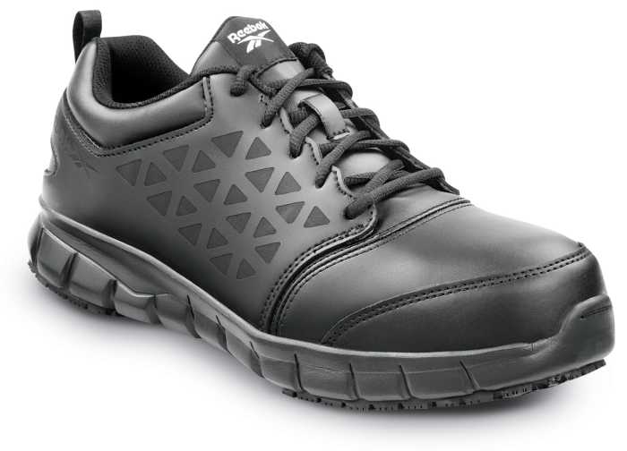 view #1 of: Zapato de trabajo, antideslizante MaxTRAX, EH, con puntera de material compuesto, estilo atlÒtico, de hombre, negro, Reebok Work SRB3206 Sublite Cushion Work