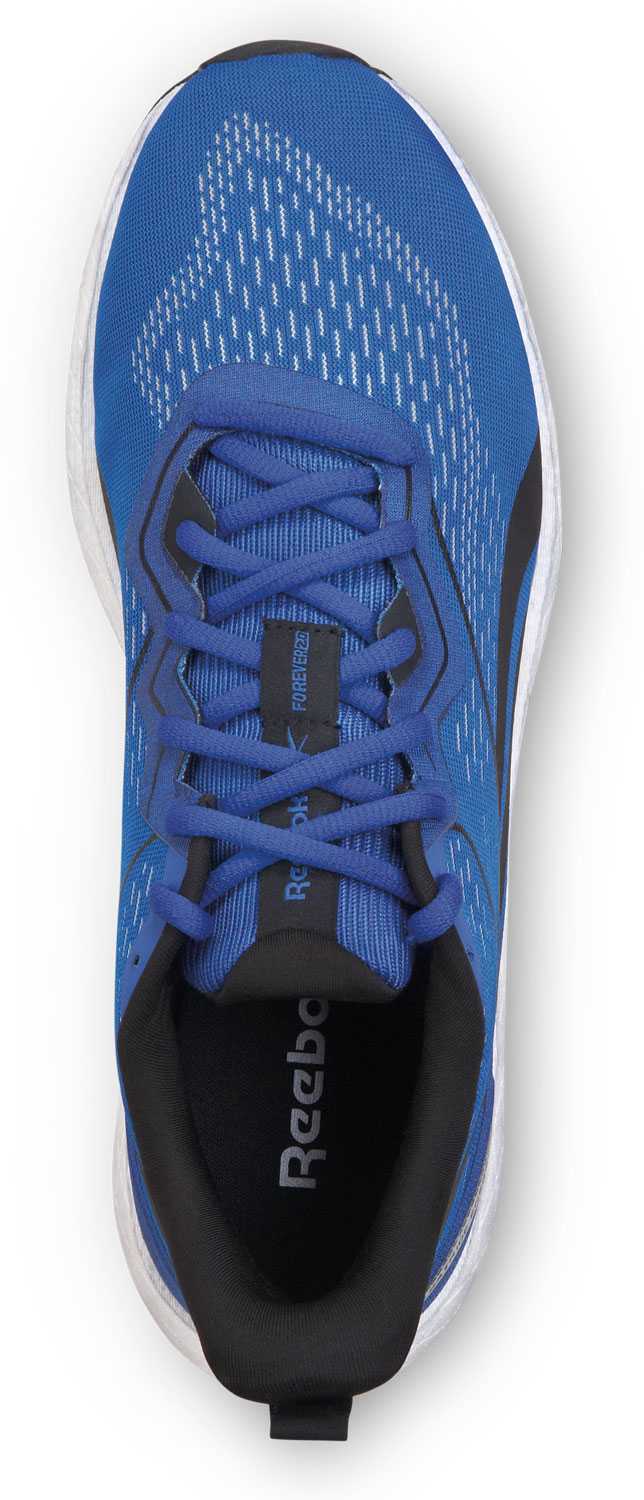 alternate view #4 of: Zapato de trabajo, con puntera blanda, antideslizante MaxTRAX, estilo atlético, azul/blanco, de hombre, Reebok Work SRB3312 Floatride Energy