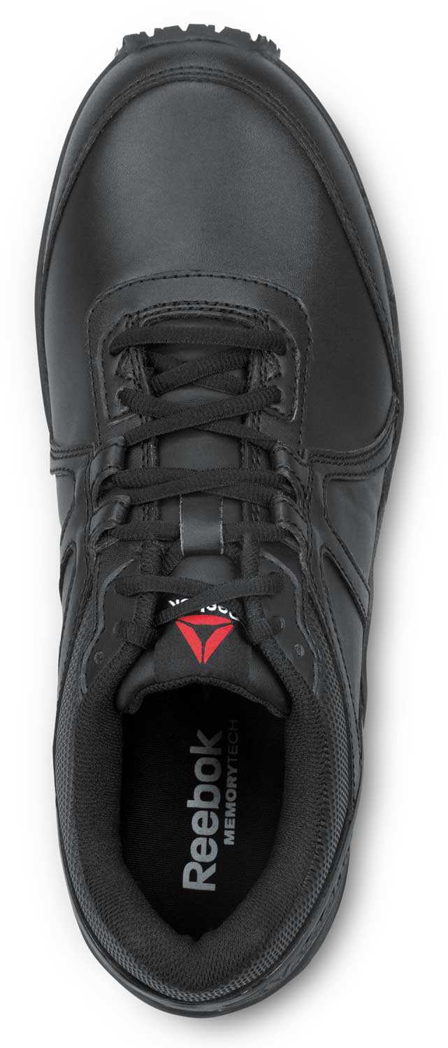 alternate view #4 of: Zapato de trabajo, con puntera blanda, antideslizante MaxTRAX, estilo atlético, negro, de hombre, Reebok Work SRB3507 Guide