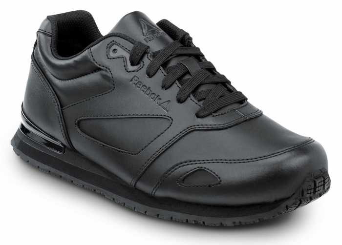 view #1 of: Zapato de trabajo con puntera blanda, antideslizante MaxTRAX, estilo zapatilla para correr, negro, de mujer, Reebok Work SRB970 Prelaris