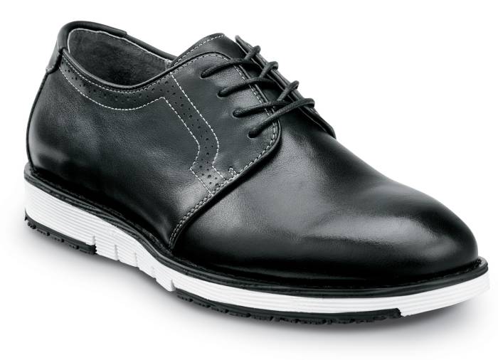 view #1 of: SR Max SRM3310 Beaufort, Men's, Black/White, Dress Style, MaxTRAX Slip Resistant, Soft Toe Work Shoe