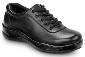 Zapato de trabajo con puntera blanda, antideslizante MaxTRAX, estilo Oxford casual, negro, de mujer, SR Max SRM400 Abilene