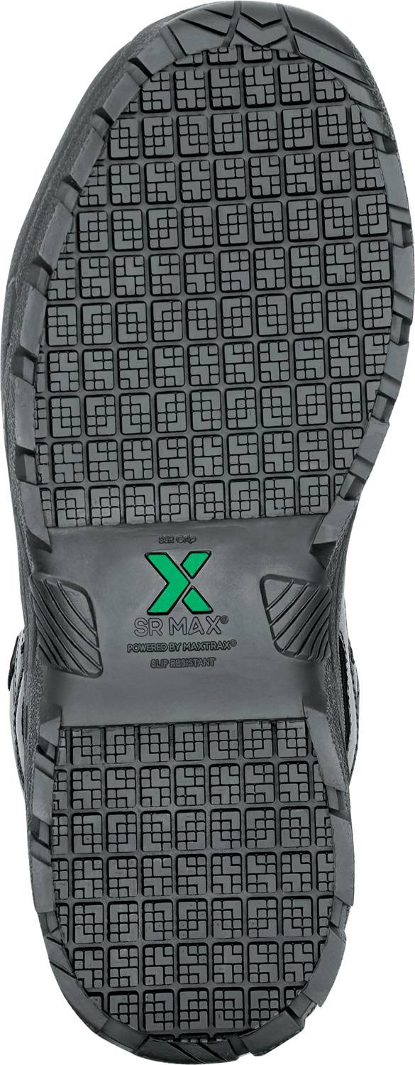 alternate view #5 of: SR Max SRM4800 Carbondale, Men's, Black, Hi Top Athletic Style, MaxTRAX Slip Resistant, Soft Toe Work Shoe