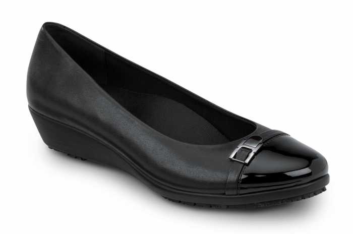 view #1 of: Zapato de trabajo con puntera blanda, antideslizante MaxTRAX, estilo de vestir con cu±a, negro, de mujer, SR Max SRM525 Isabela
