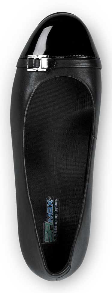 alternate view #4 of: Zapato de trabajo con puntera blanda, antideslizante MaxTRAX, estilo de vestir con cuña, negro, de mujer, SR Max SRM525 Isabela